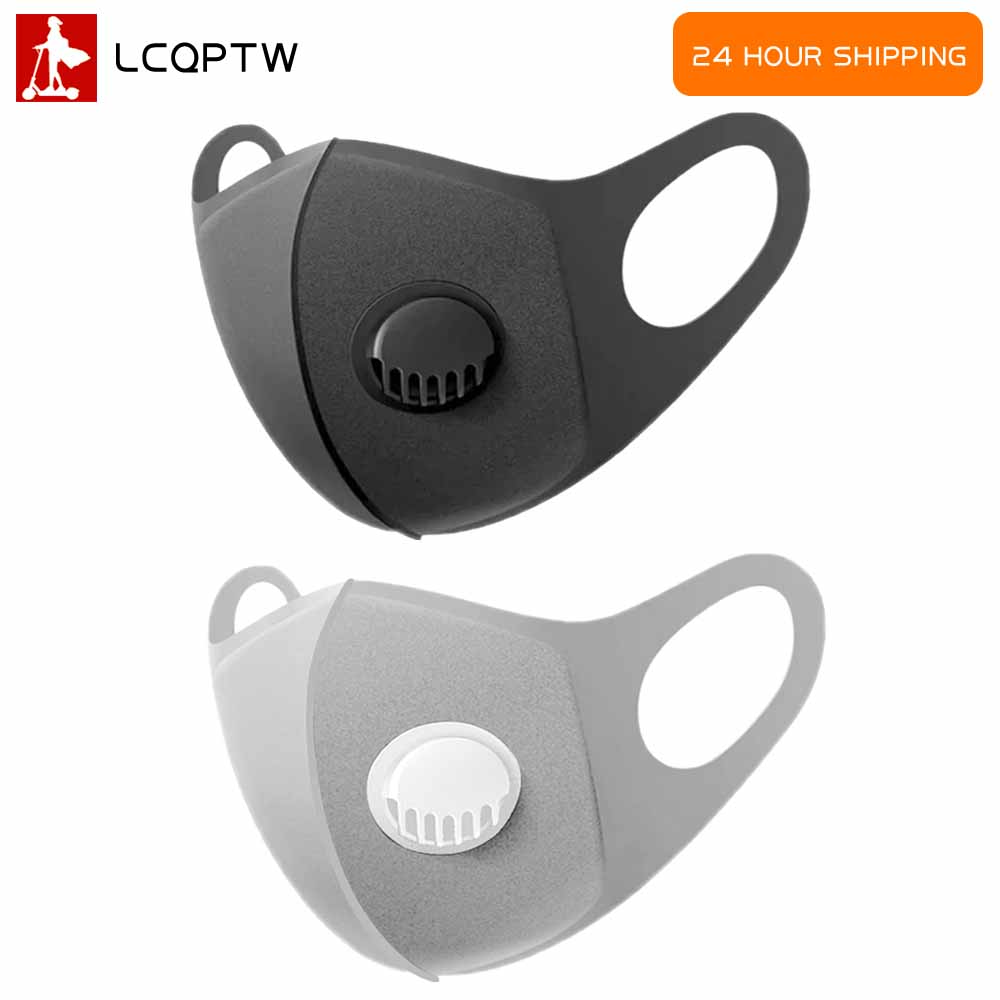 Anti Pollution Mask - หน้ากากใบหน้าแบบใช้ซ้ําได้ผู้ชายผู้หญิงกีฬากลางแจ้งหน้ากากกันฝุ่นพร้อมวาล์วหายใจรถจักรยานยนต์ขี่ฤดูหนาวกันลมสําหรับ E-Scooter
