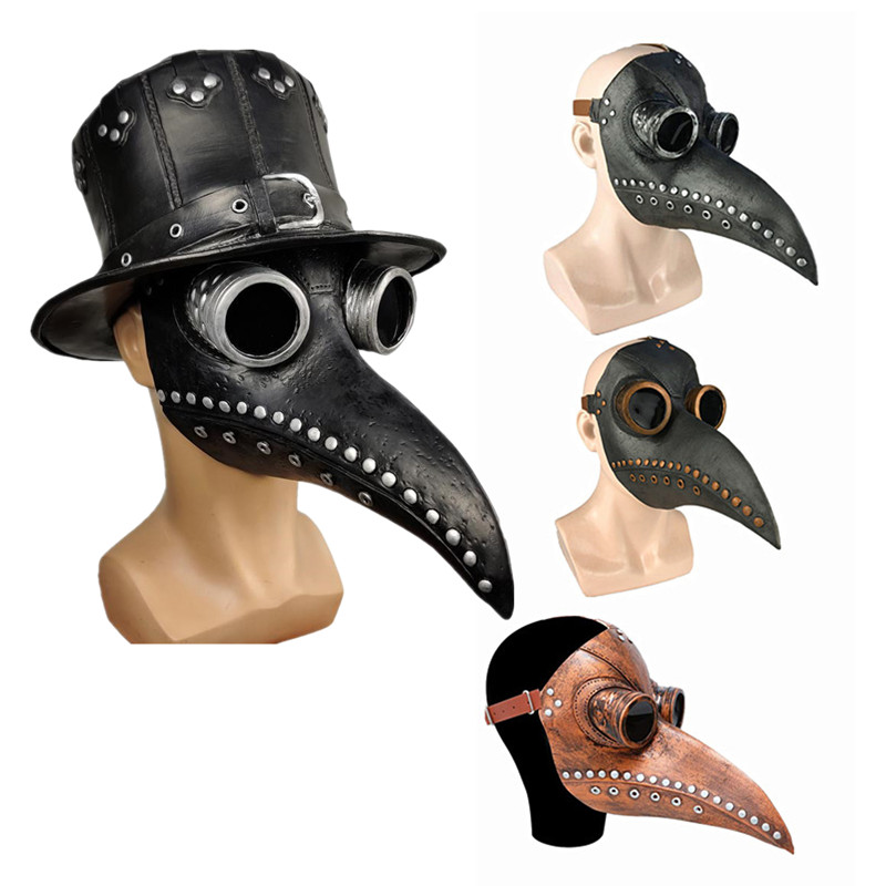 ฮาโลวีนยางสีดํา Plague Doctor  - Disposable Surgical Mask บทวิจารณ์และราคา