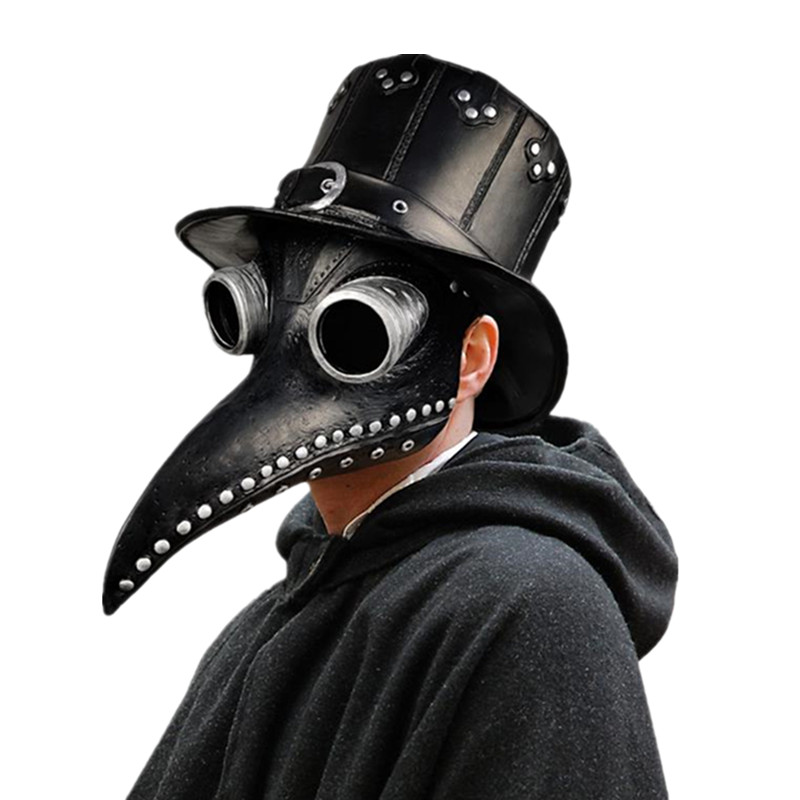 ฮาโลวีนยางสีดํา Plague Doctor  - Disposable Surgical Mask บทวิจารณ์และราคา