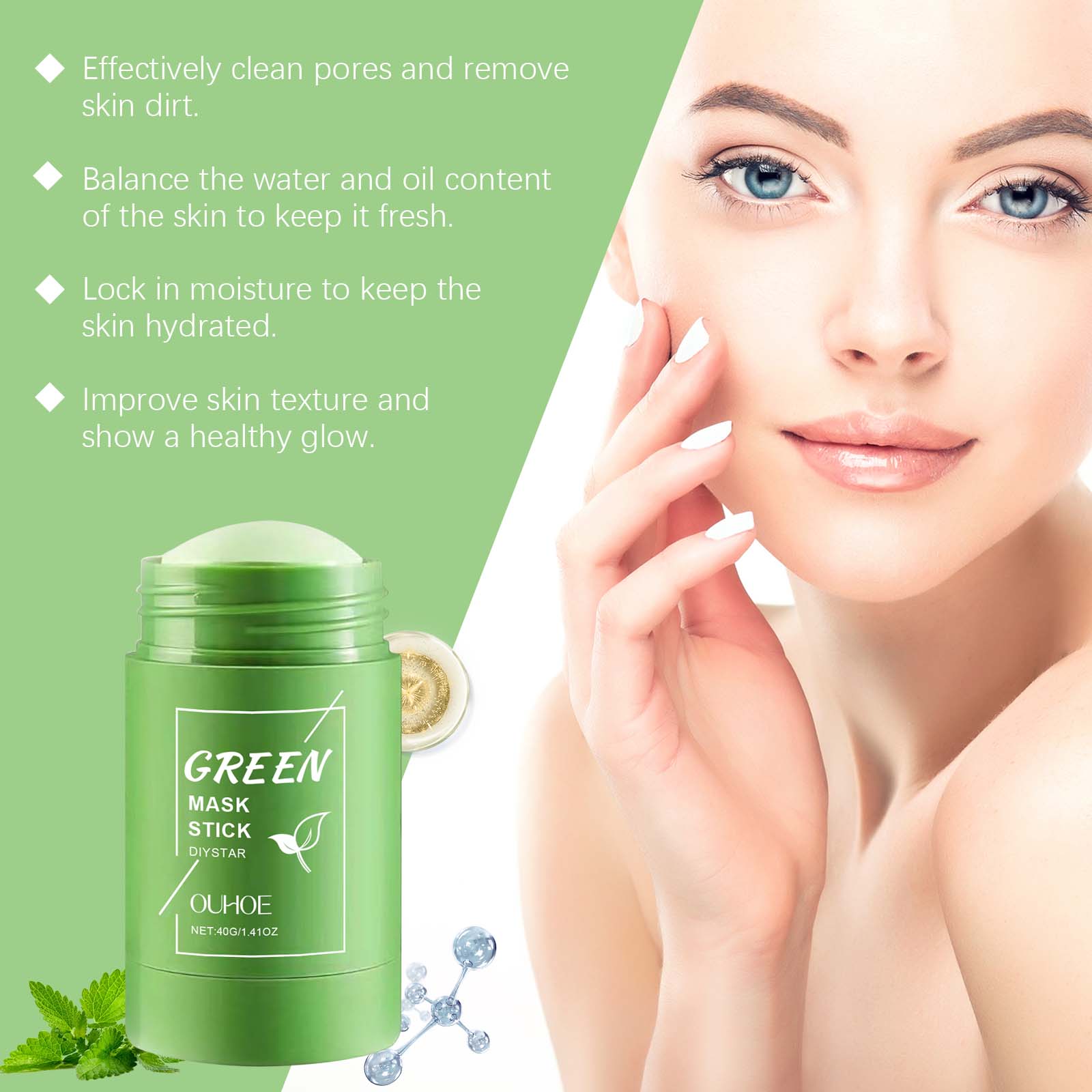 1~5 ชิ้น โคลนชาเขียวแบบแท่งสำห - Dust Mask Construction บทวิจารณ์และราคา