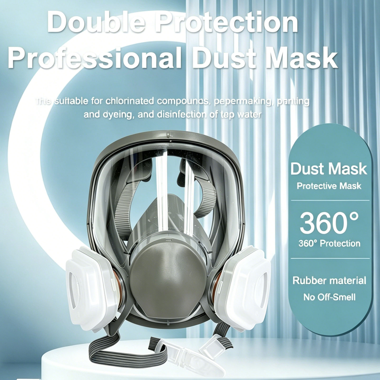 หน้ากากป้องกันฝุ่นแบบเต็มหน้า  - Dust Mask Construction บทวิจารณ์และราคา