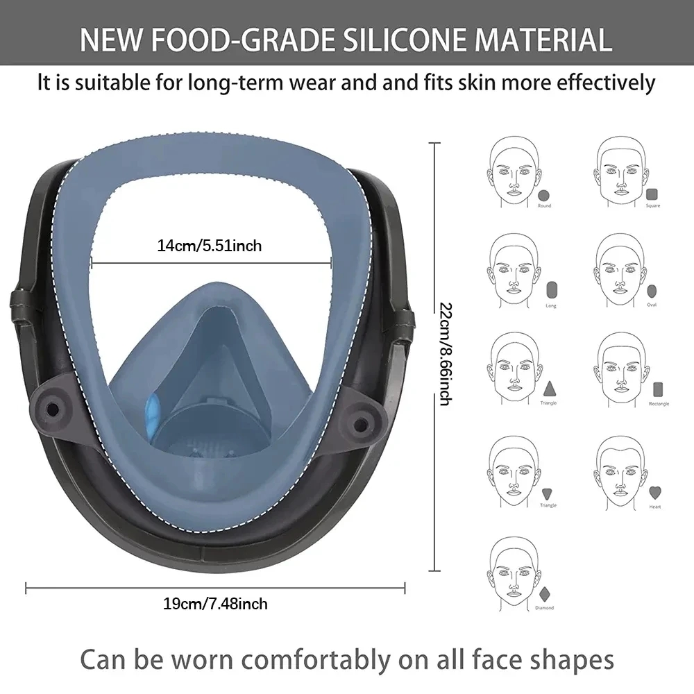 หน้ากากป้องกันแก๊สพิษ6800สีอุต - Dust Mask Construction บทวิจารณ์และราคา