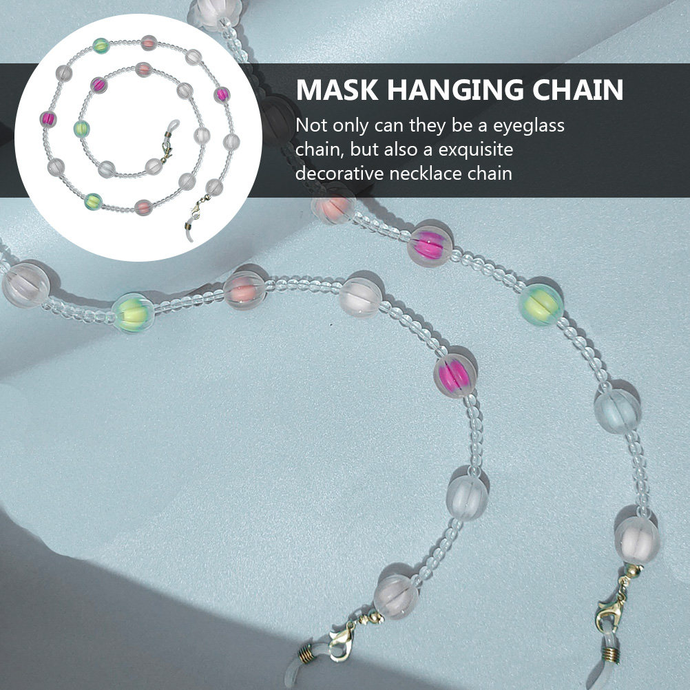 สายคล้องแว่นตาประดับลูกปัดลายฟ - Mask Chain Holder บทวิจารณ์และราคา